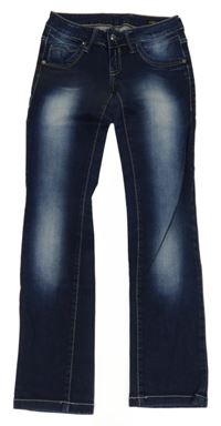 Tmavomodro-bílé slim rifle Dolce&Gabbana