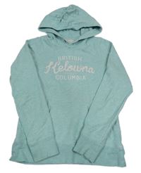 Mint melírovaná mikina s nápisem H&M