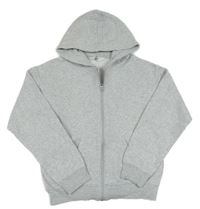 Sivá melírovaná prepínaci mikina s kapucňou H&M