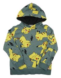 Khaki mikina s Pikachu Takko