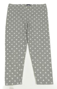 Sivé melírované bodkovaná é capri legíny GAP