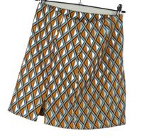 Dámska farebná vzorovaná sukňa s rozparkem Susymix