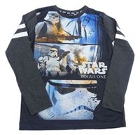 Tmavošedo-modré pyžamové triko - Star wars