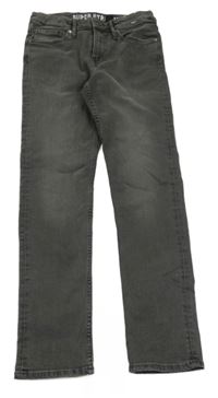 Tmavosivé skinny fit teplákové rifle H&M