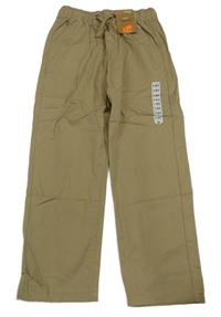 Nové - Béžové plátěné kalhoty Dunnes