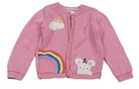 Ružový prepínaci sveter s obrázkom F&F