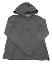 Tmavosivé tričko s kapucňou Pepperts