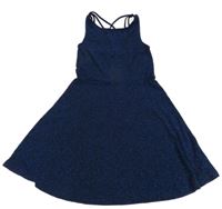 Černo-modré třpytivé šaty Cool Cat