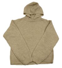 Béžový svetr s kapucí M&Co