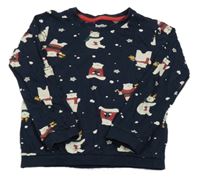 Tmavomodré tričko s medvedíkmi Lupilu