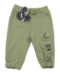 Nové - Khaki tepláky s Mickeym Primark 