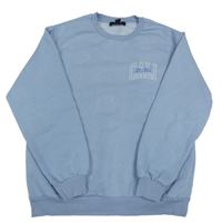 Svetlomodrá mikina s nápisom New Look