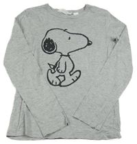 Šedé triko se Snoopym H&M