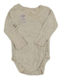 Béžové melírované zavinovací body s nápisem Lupilu