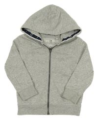 Sivá melírovaná prepínaci mikina s kapucňou C&A