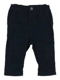 Tmavomodré plátenné nohavice Orchestra