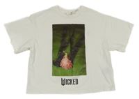 Bílé crop tričko Wicked H&M