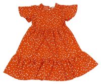 Červené ľahké kvetované šaty Primark