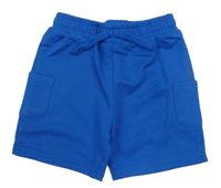 Safírové teplákové cargo kraťasy Dunnes