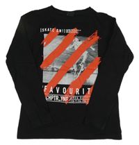 Čierne tričko s potlačou Chapter young