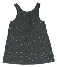 Sivé rifľové šaty so vzorom H&M