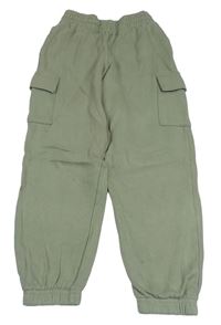 Khaki cargo tepláky New Look