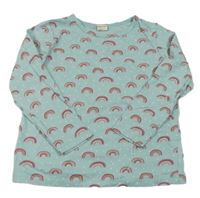 Svetlomodré tričko s duhami a srdiečkami ALANA