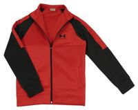 Červeno-čierna thermo prepínaci mikina s logom zn. UNDER ARMOUR