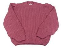 Světlevínový žebrovaný svetr Next