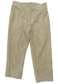 Béžové rebrované zamatové legíny bpc