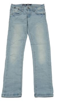 Světlemodré skinny fit teplákové rifle EUROPE KIDS