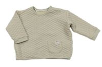 Svetlobéžová prešívaná vyteplená mikina s pandou George