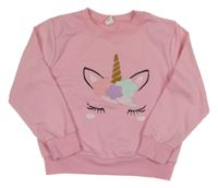 Ružová mikina s jednorožcom SHEIN