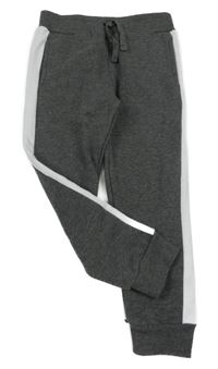 Tmavošedo-bílé melírované teplé tepláky URBAN RASCALS