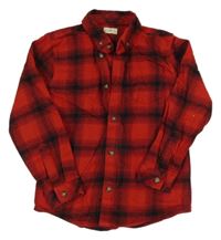 Červeno-černá kostkovaná košile F&F