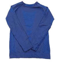 Tmavomodré thermo tričko s pruhmi a vzorom crivit