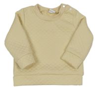 Smotanová prešívaná vyteplená mikina