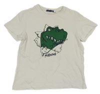 Bílé tričko s dinosaurem ORIGINAL MARINES 