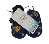 Tmavomodré sandálky/capáčky s Lvím kráľom Disney vel. 16/17