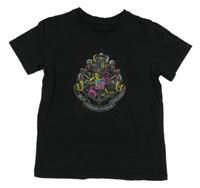 Černé tričko s erbem - Harry Potter