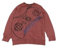 Vínová mikina s ovladačem F&F