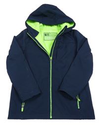 Tmavomodrá softshellová bunda s kapucí Yigga