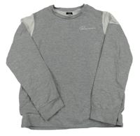 Sivo-biela mikina s nápisom River Island