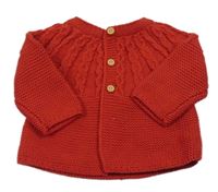 Červený propínací svetr Next