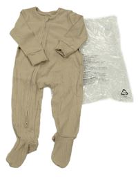 Nové - Hnědý žebrovaný overal George