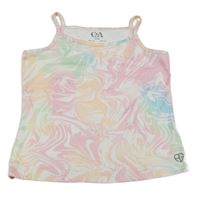 Bielo-farebný vzorovaný športový top C&A