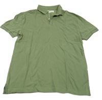Khaki polo tričko Zara