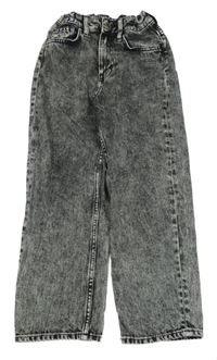 Černé plísňové loose fit straight rifle H&M