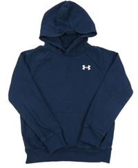 Tmavomodrá mikina s logem a kapucí Under Armour