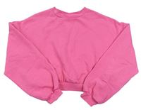 Ružová crop mikina zn. H&M